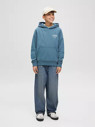 JACK & JONES | Sweat à capuche garçon - Hoodie JJEBRANDES | petrol